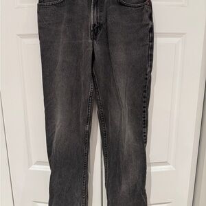 Levi's Men's Black 550 Relaxed Fit Straight Jeans